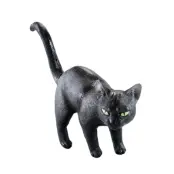 Svart Katt i Gummi - One size