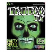 Tattoo FX Glow in the Dark Party Skull Tattoo