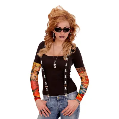 Tatueringsarmar Skull&Roses - One size