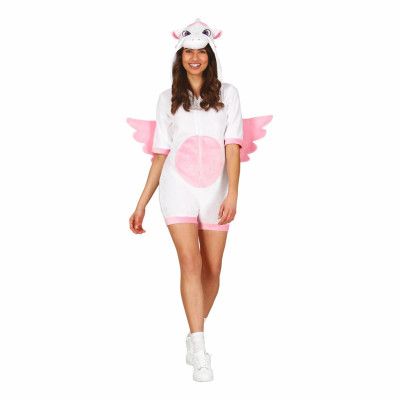 Unicorn Jumpsuit Kort Maskeraddräkt - Medium
