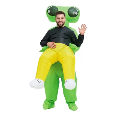 Uppblåsbar Bärande Alien Maskeraddräkt - One size