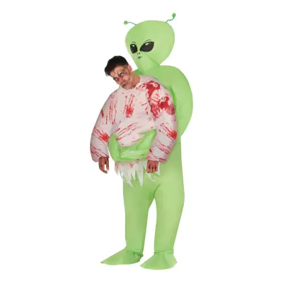 Uppblåsbar Bärande Alien Zombie Maskeraddräkt - One size