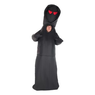 Uppblåsbar Döden med Lysande Ögon Maskeraddräkt - One size