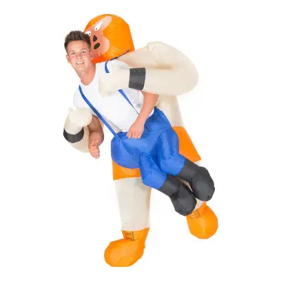 Uppblåsbar Wrestler Maskeraddräkt - One size