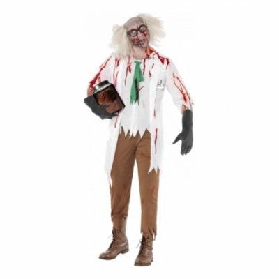 Vetenskapslärare Zombie Maskeraddräkt - Medium