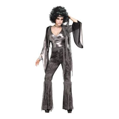 Zombie Disco Dam Maskeraddräkt - Small/Medium