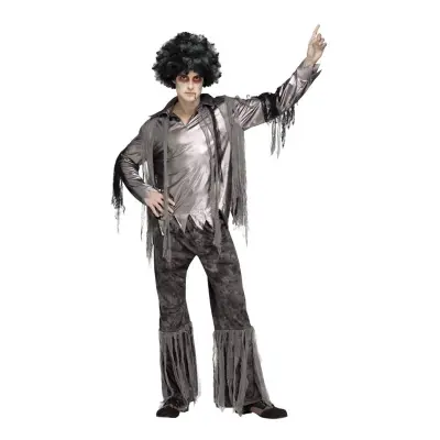 Zombie Disco Man Maskeraddräkt - One Size