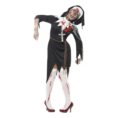 Zombie Nunna Maskeraddräkt - Small