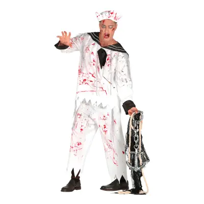 Zombie Sjöman Maskeraddräkt - Medium