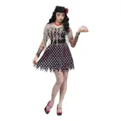 Zombieklänning Rockabilly Maskeraddräkt - One size