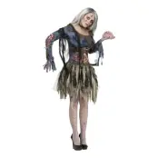 Zombietjej Maskeraddräkt - Small/Medium