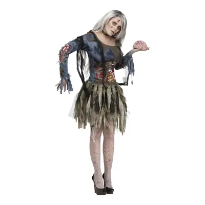 Zombietjej Maskeraddräkt - Small/Medium