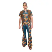 60-tals Hippie Maskeraddräkt - X-Large
