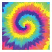 60-Tals Hippie Servetter - 16-pack