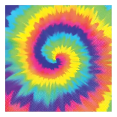 60-Tals Hippie Servetter - 16-pack