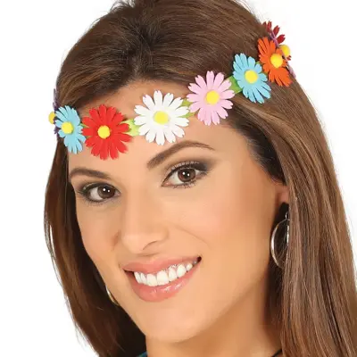 60-tals Pannband med Blommor