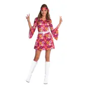 60-tals Retro Girl Maskeraddräkt - Medium/Large