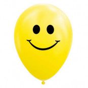 Ballonger Smiley Gul 8-pack