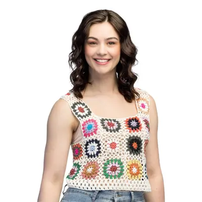 Festivaltopp Boho Floral - Medium/Large