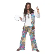 Groovy Hippie Maskeraddräkt - Large
