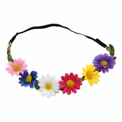 Hårband med Flerfärgade Prästkragar - One size