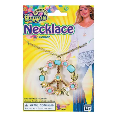 Hippie Fredssymbol Halsband