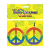 Hippie Peace Örhängen - 2-pack