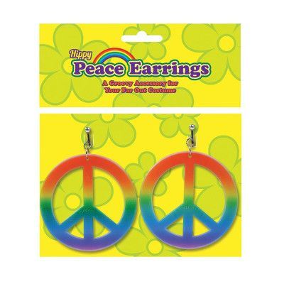 Hippie Peace Örhängen - 2-pack