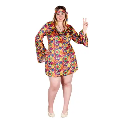 Hippie Plus-size Maskeraddräkt - XXX-Large
