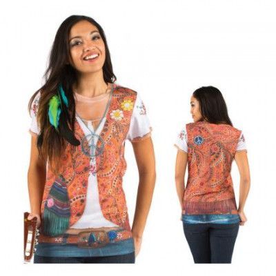 Hippie Tjej Faux Real