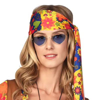 Hippieglasögon Blå