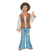 Kartongfigur Manlig Hippie