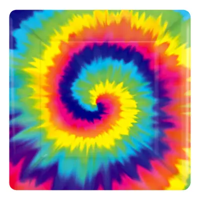 Pappersassietter 60-tals Hippie - 8-pack