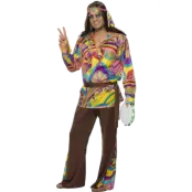 Psykedelisk hippiesnubbe-dräkt L