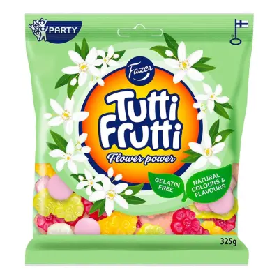 Tutti Frutti Flower Power Godispåse - 120 gram