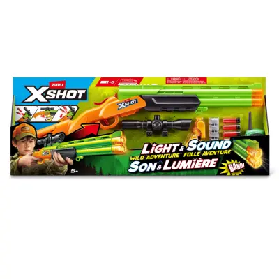 X-Shot Light&Sound Wild Adventure - X-Shot -  Leksaksaffären