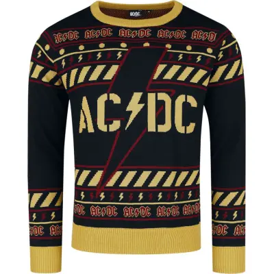 AC/DC Christmas jumper - Holiday Sweater - M 3XL - för Herr - flerfärgad