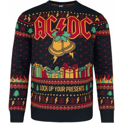 AC/DC Christmas jumper - Holiday Sweater 2024 - M 5XL - för Herr - flerfärgad