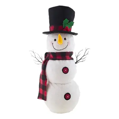 Animerad LED Snögubbe med Musik - Snögubbe med Höghatt