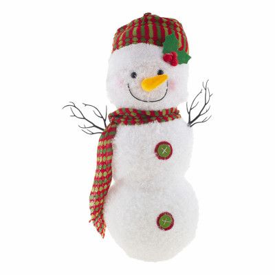 Animerad LED Snögubbe med Musik - Snögubbe med Mössa