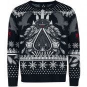 Assassin's Creed - gaming Christmas jumper - Emblem - S XXL - för Herr - flerfärgad