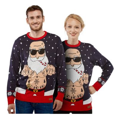 Bad Santa LED Jultröja - X-Large