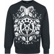 Banned Alternative - Gothic Christmas jumper - Pentagram Sweater - S XL - för Herr - svart