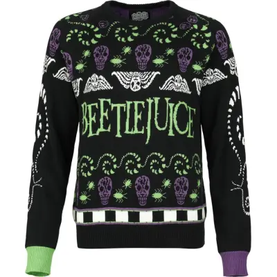 Beetlejuice Christmas Jumper - Strange And Unusual - S 3XL - för Dam - flerfärgad