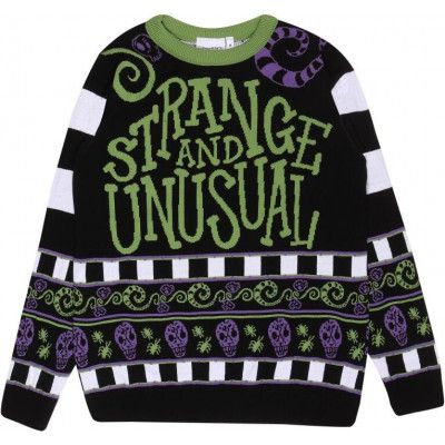 Beetlejuice Christmas jumper - Strange And Unusual - S XXL - för Herr - flerfärgad