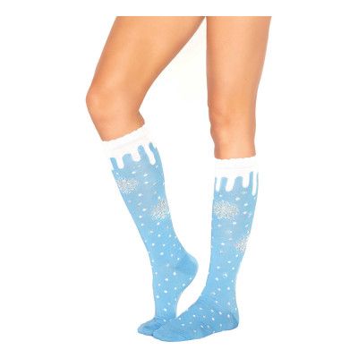 Blåa Knästrumpor Snow Deluxe - One size