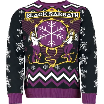 Black Sabbath Christmas jumper - Holiday Sweater - S 5XL - för Herr - flerfärgad