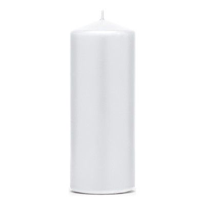 Blockljus Matt Vit - Avlånga