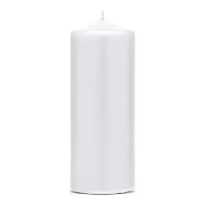 Blockljus Matt Vit - Avlånga