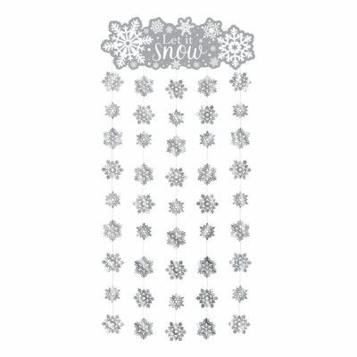 Dörrdraperi Snöflingor